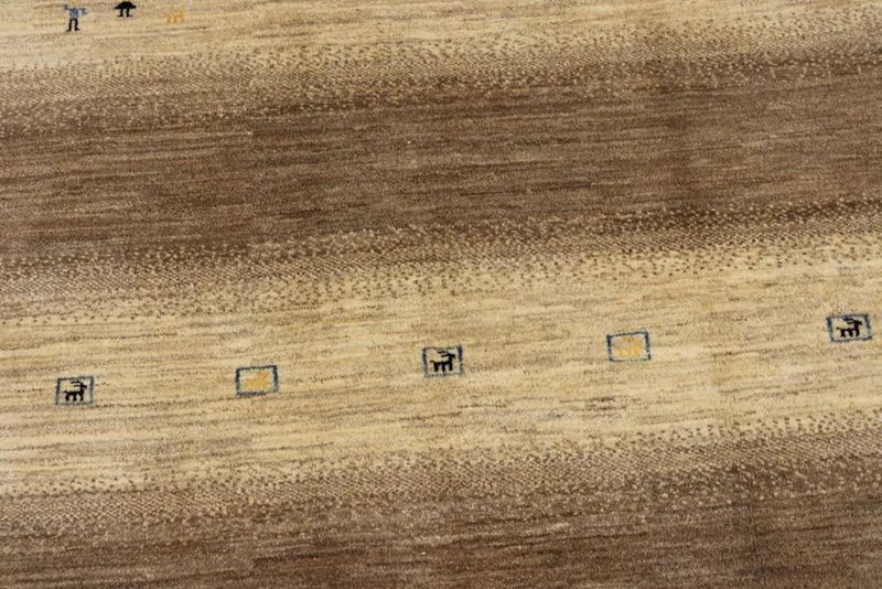 Gabbeh Teppich - Loribaft Indus - 166 x 245 cm - dunkelbeige