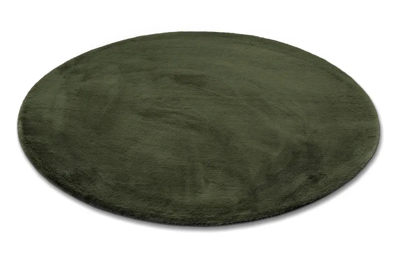 Esprit Teppich Rund Oliv Grün und sehr flauschig Hochflor "Alice"