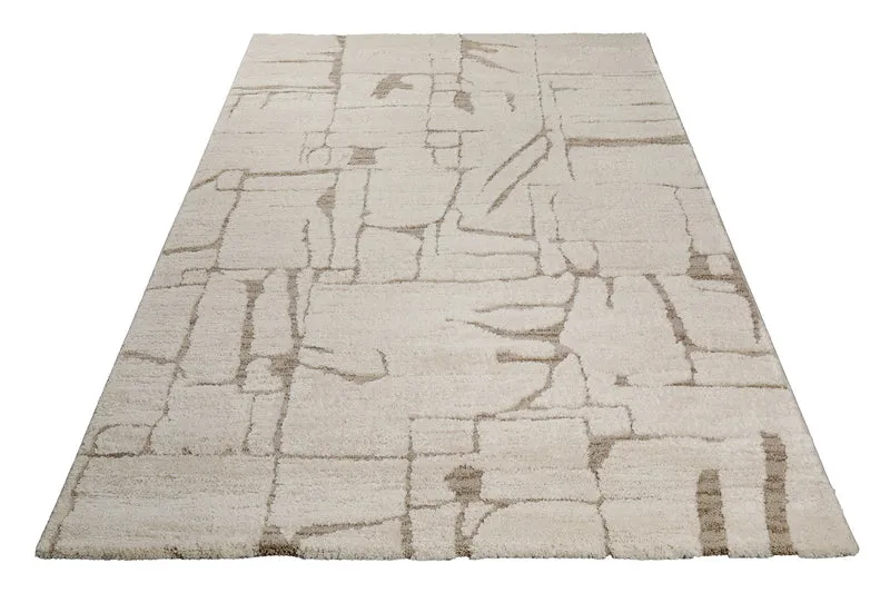 Kurzflor Teppich Creme Beige "Nils" WECONhome