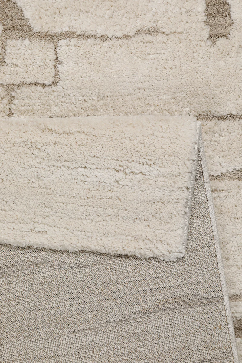 Kurzflor Teppich Creme Beige "Nils" WECONhome