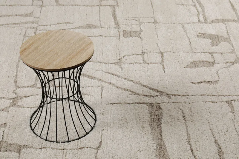 Kurzflor Teppich Creme Beige "Nils" WECONhome