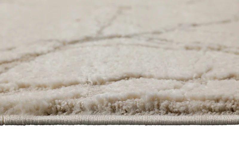 Kurzflor Teppich Creme Beige "Linus" WECONhome