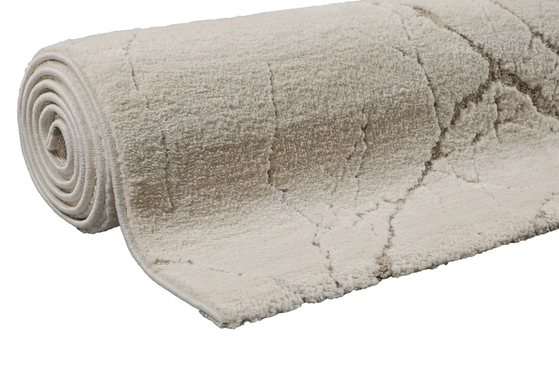 Kurzflor Teppich Creme Beige "Linus" WECONhome