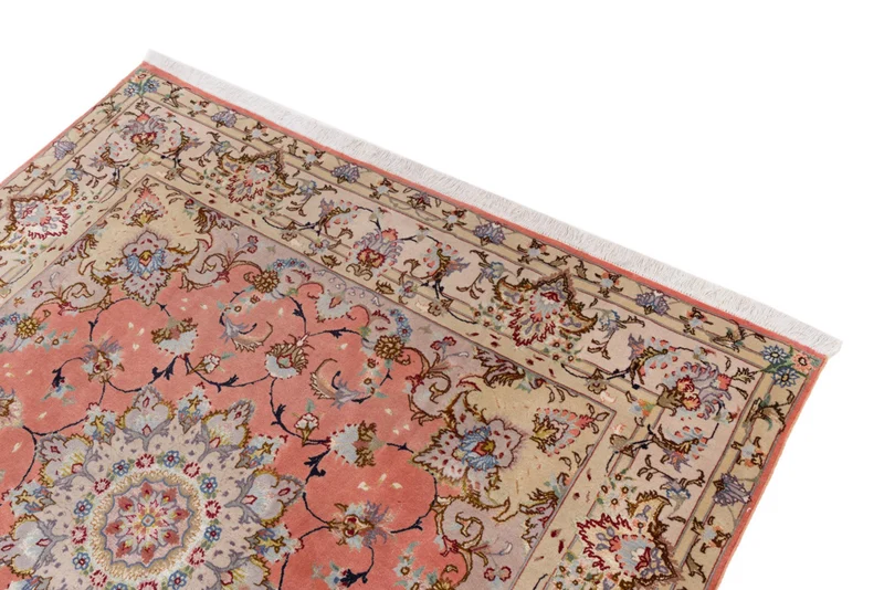Perserteppich - Täbriz - Royal quadratisch - 153 x 153 cm - sand
