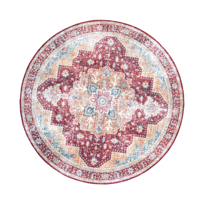 Teppich Vintage Rund - Azara Rot
