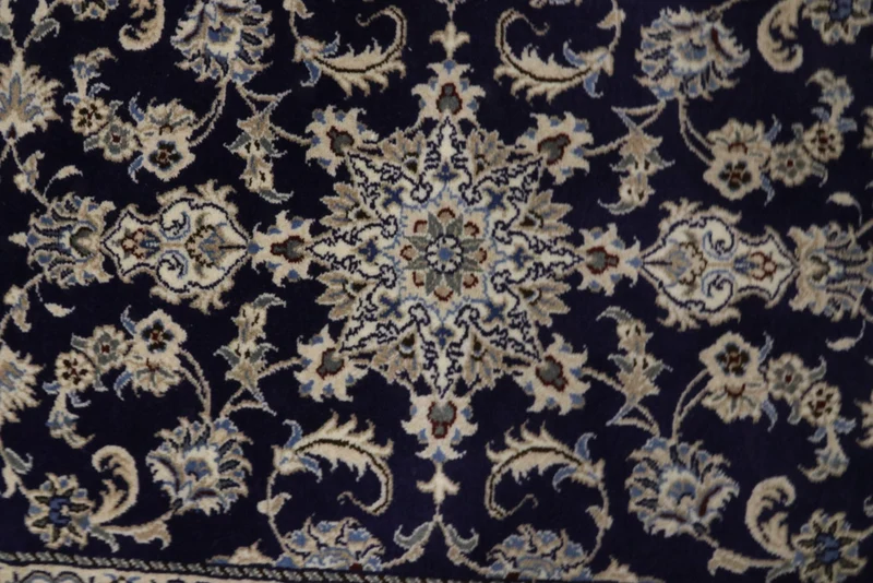 Läufer Perser - Nain - 80 x 389 cm - dunkelblau