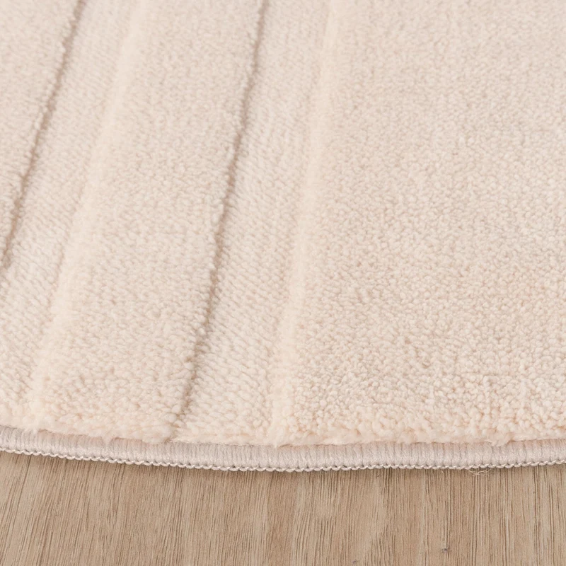 Runder Teppich Wohnzimmer - Charm Curves Beige