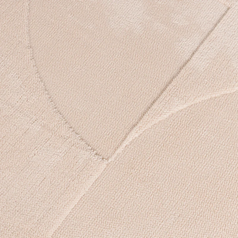 Runder Teppich Wohnzimmer - Charm Circles Beige