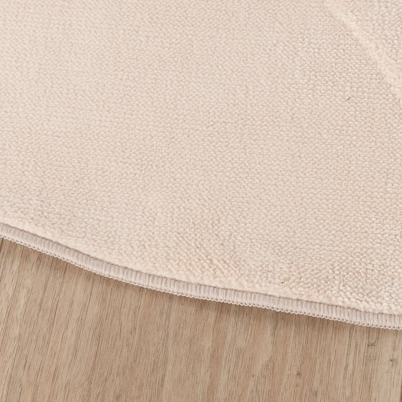 Runder Teppich Wohnzimmer - Charm Circles Beige