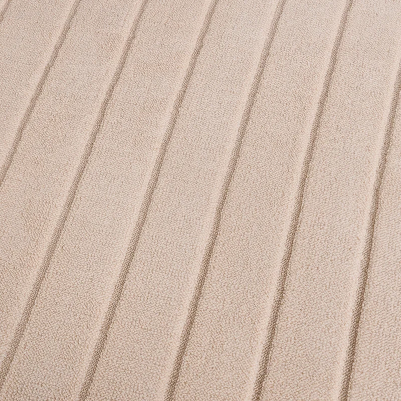 Runder Teppich Wohnzimmer - Charm Arches Beige