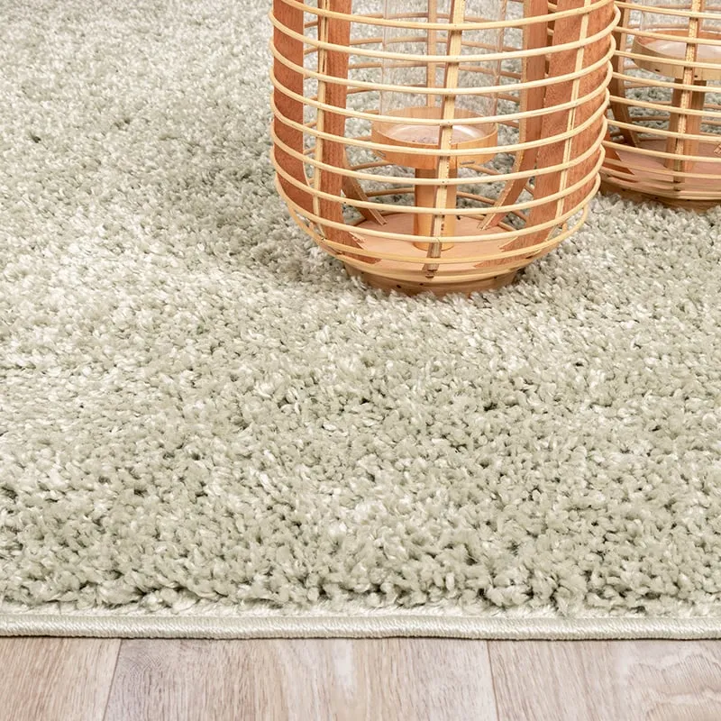 Teppich Hochflor Rund - Lofty Mint