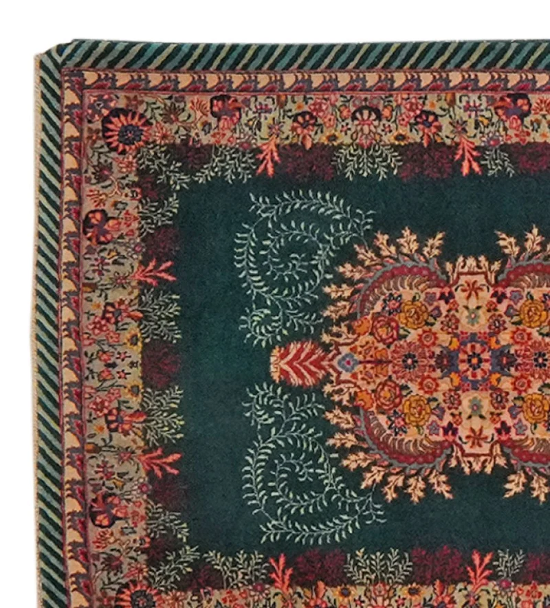 Tabriz Old · Handgeknüpft – Grün, 580x98 cm