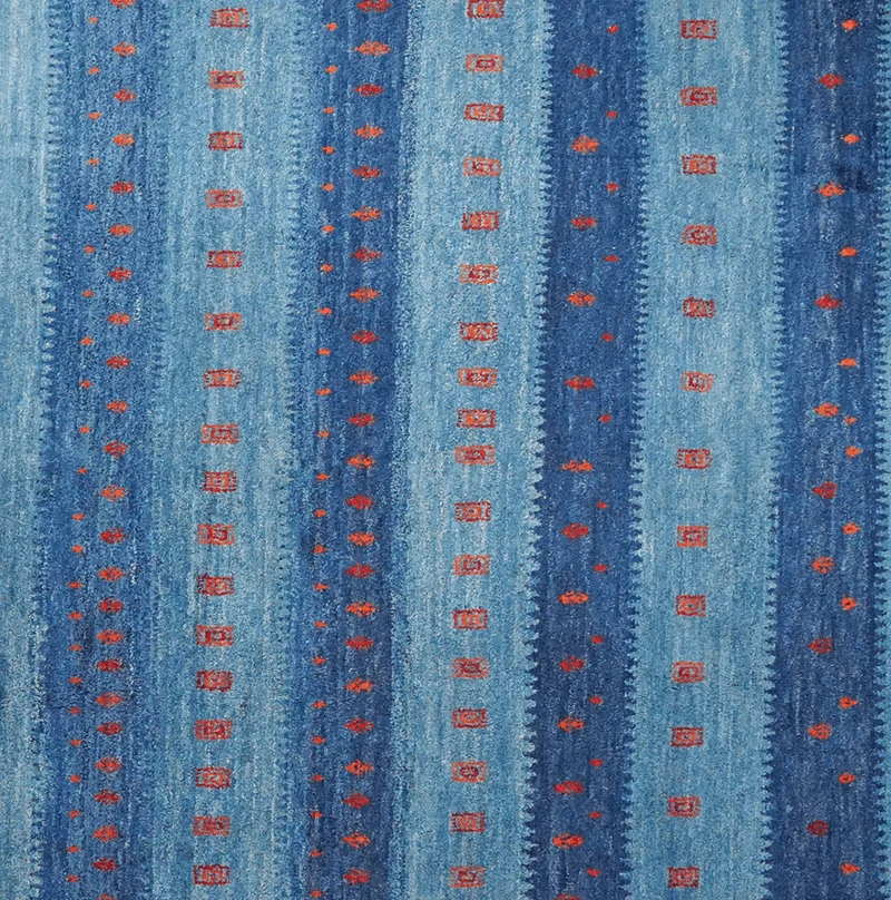 Gabbeh Sonnat · Handgeknüpft – Blau, 292x195 cm