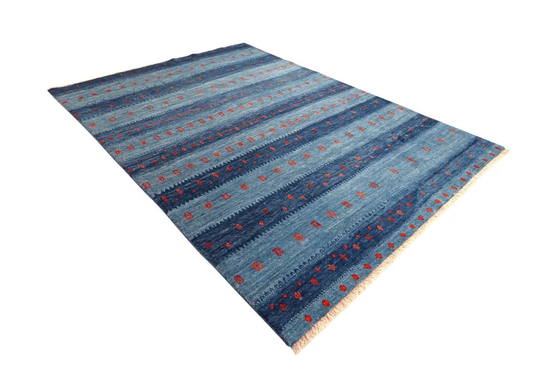 Gabbeh Sonnat · Handgeknüpft – Blau, 292x195 cm
