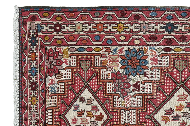 Sumak Shahsavan · Handgewebt – Beige, 93x81 cm