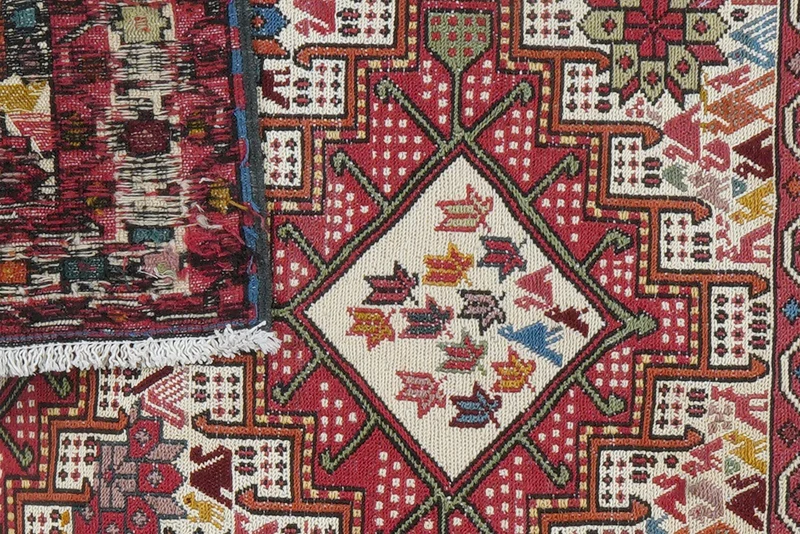 Sumak Shahsavan · Handgewebt – Beige, 93x81 cm