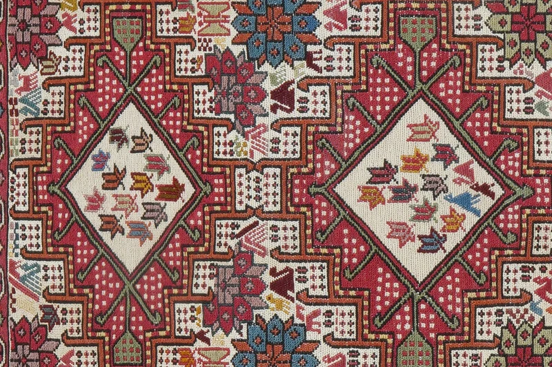 Sumak Shahsavan · Handgewebt – Beige, 93x81 cm