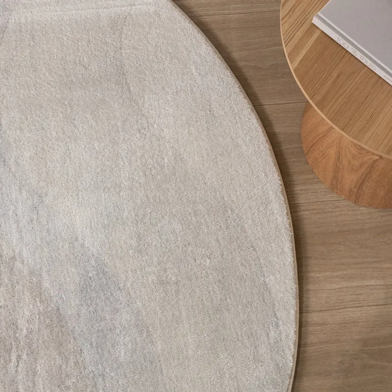 Moderner Teppich Rund - Field Taupe