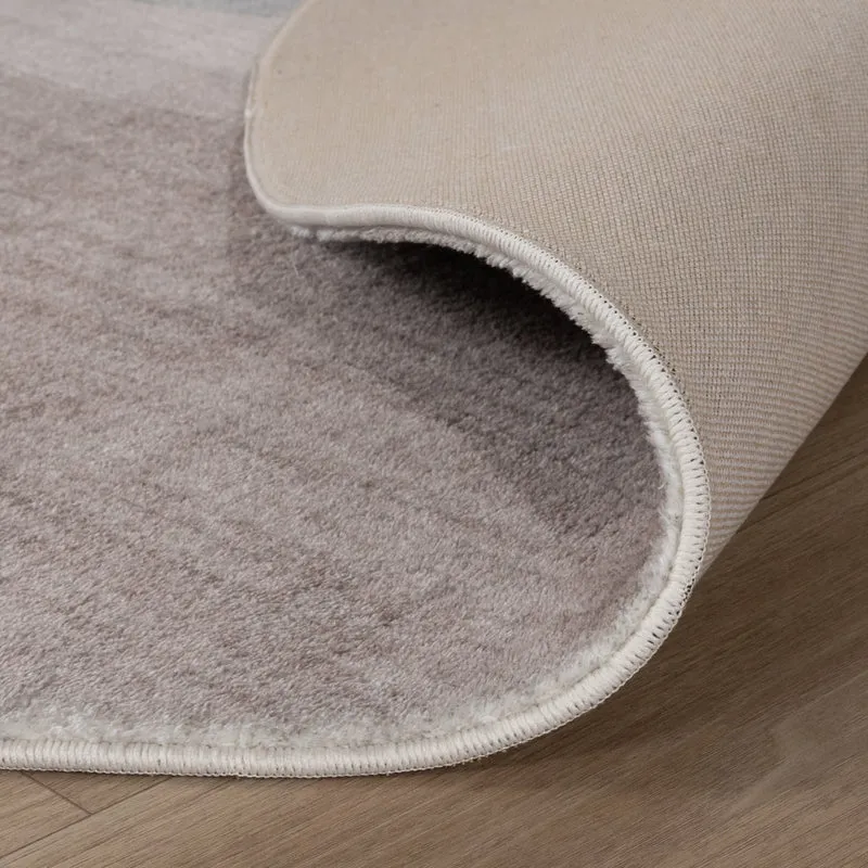 Moderner Teppich Rund - Field Taupe