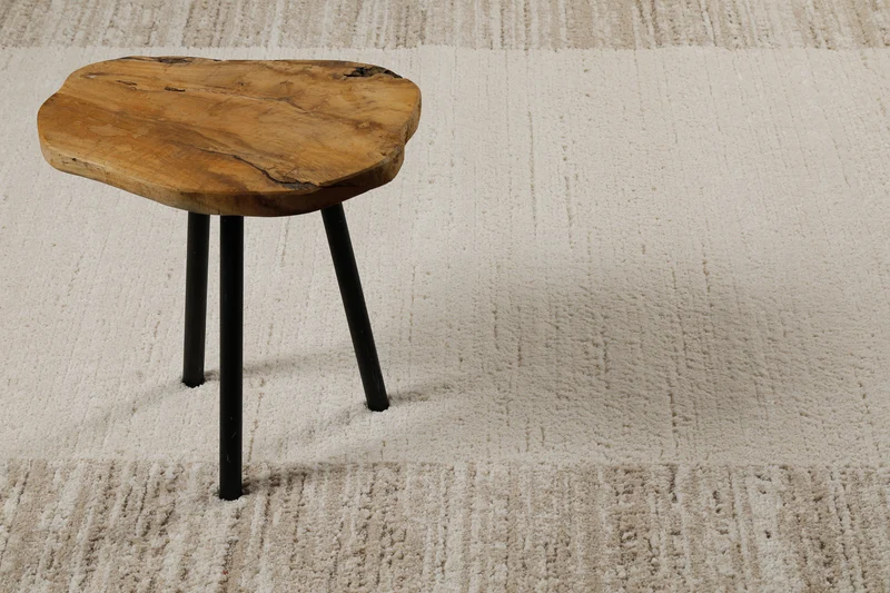 Kurzflor Teppich Creme Beige "Thorben" WECONhome