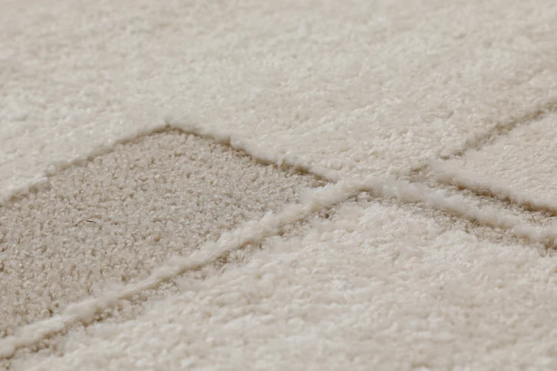 Kurzflor Teppich Creme Beige "Ingvar" WECONhome