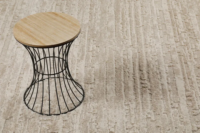 Kurzflor Teppich Creme Beige "Peer" WECONhome