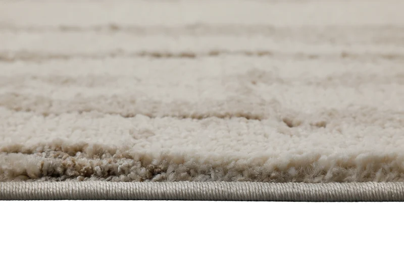Kurzflor Teppich Creme Beige "Fynn" WECONhome
