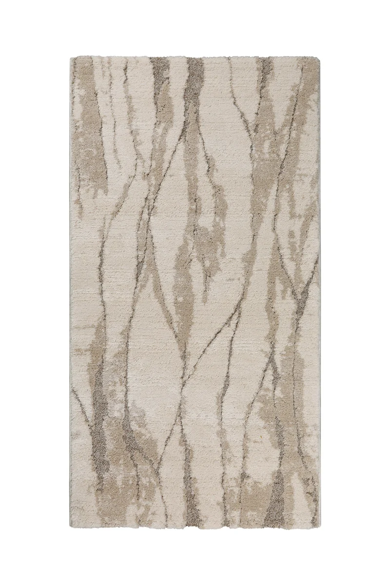 Kurzflor Teppich Creme Beige "Fynn" WECONhome