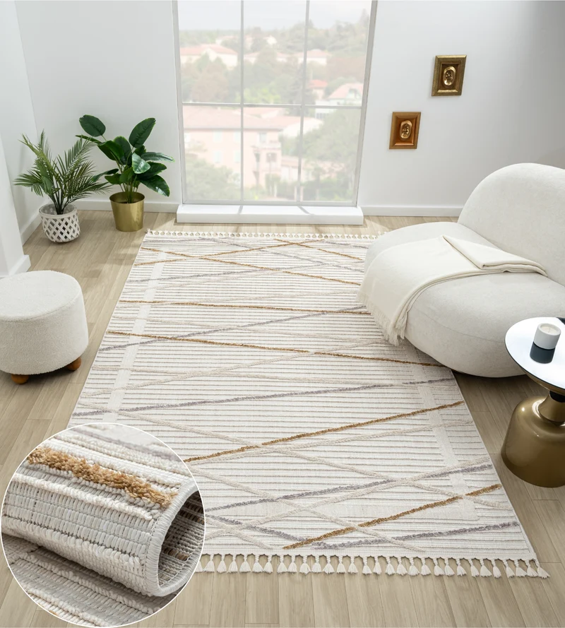 MY-RUG Teppich "Lina", im Hoch-Tief-Design