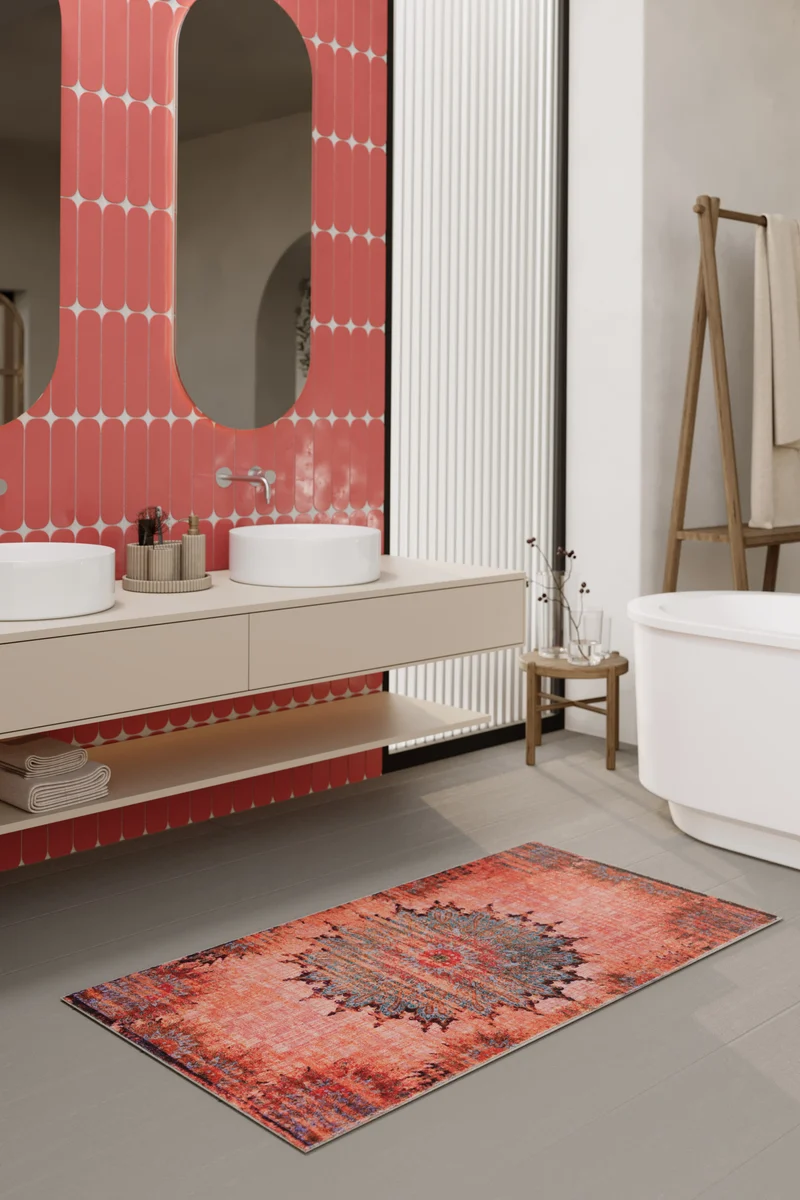 Badteppich Rot "Healing" WECONhome