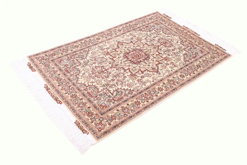 Perserteppich - Täbriz - Royal - 100 x 160 cm - hellbeige