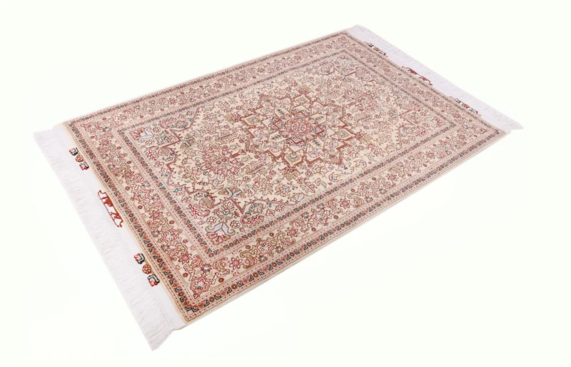 Perserteppich - Täbriz - Royal - 100 x 160 cm - hellbeige