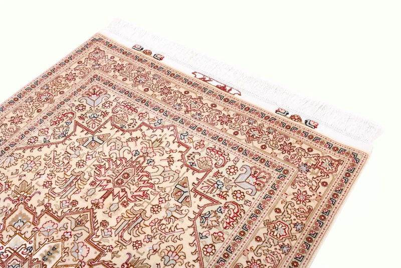 Perserteppich - Täbriz - Royal - 100 x 160 cm - hellbeige