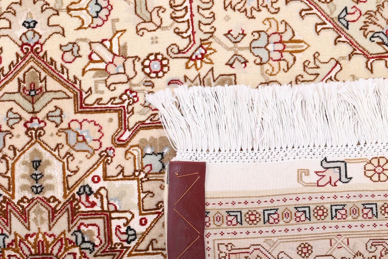 Perserteppich - Täbriz - Royal - 100 x 160 cm - hellbeige