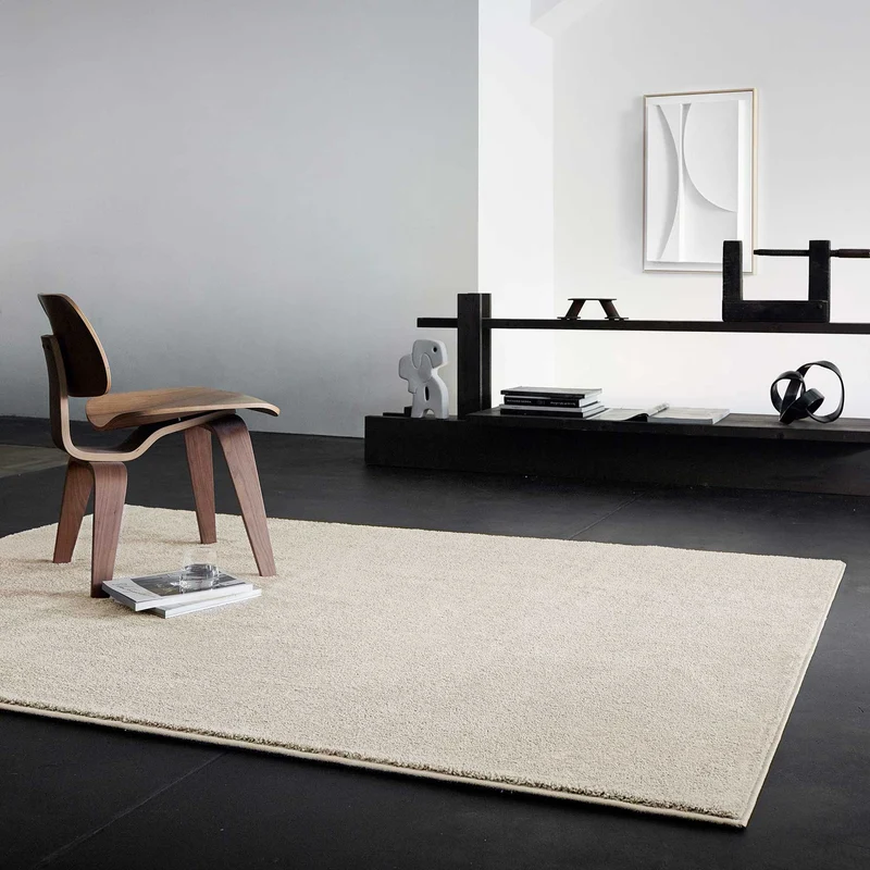 Teppich Weiß Creme Kurzflor "Lotta" WECONhome Basics