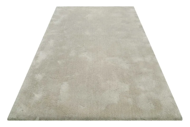 Teppich Beige Grau Hochflor "Emilia" WECONhome Basics