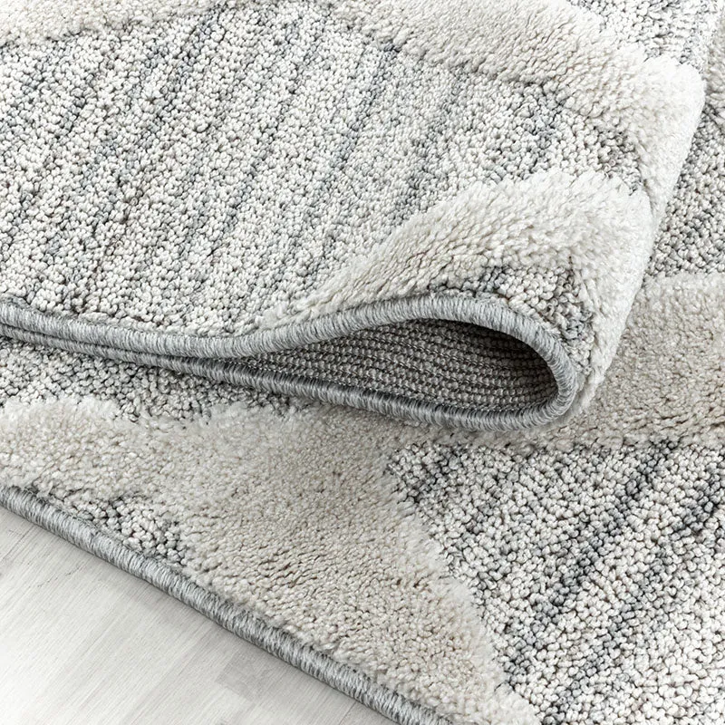 Teppich Skandinavisch Rund - Pitea Diamond Grau