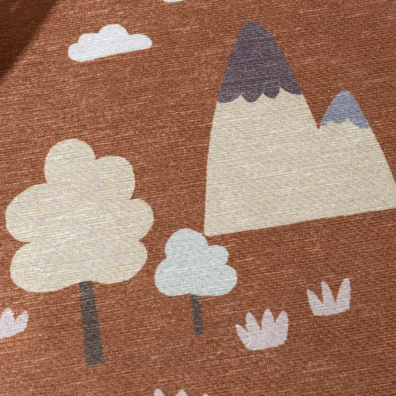 Auto Spielteppich Rund - Rocky Ride Terracotta