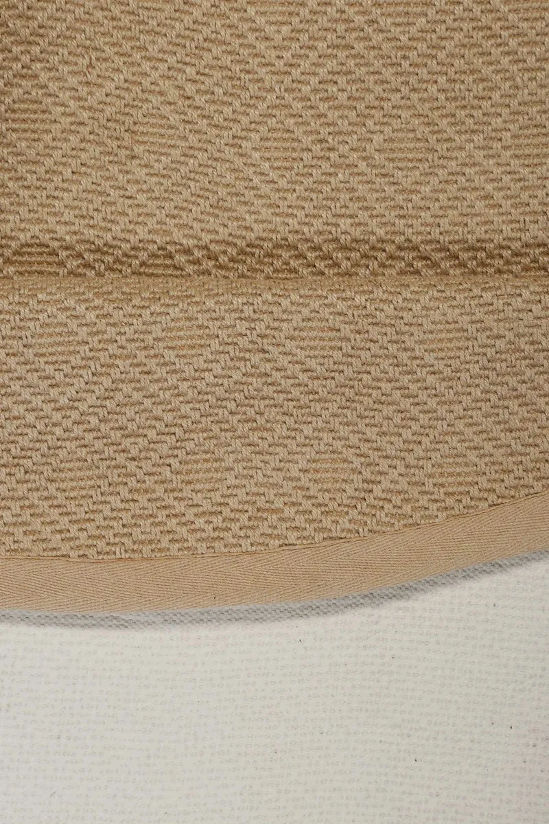 Teppich Rund Natur aus Jute "Hugo two" WECONhome