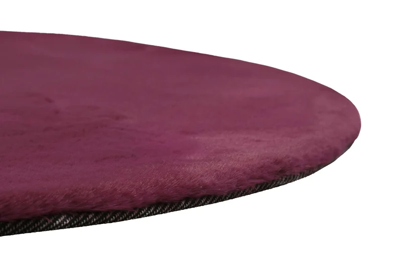 Kunstfell Teppich Rund Violett kuschelig & flauschig "Vita" Homie Living