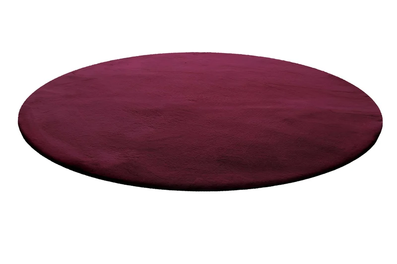 Kunstfell Teppich Rund Violett kuschelig & flauschig "Vita" Homie Living