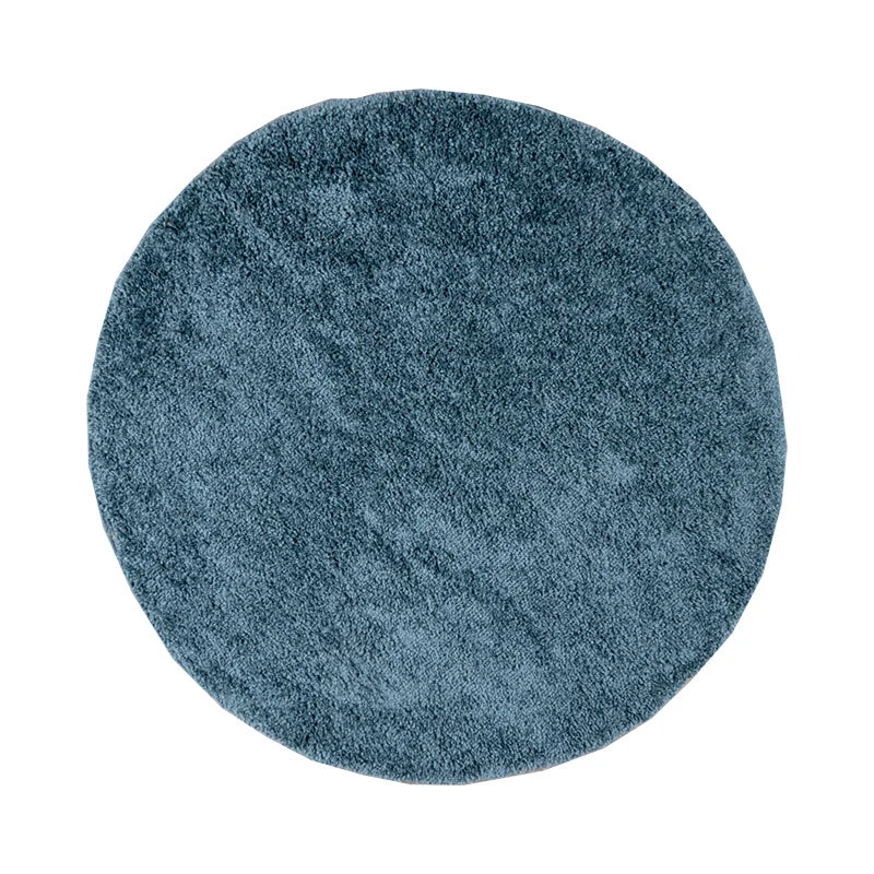 Teppich Hochflor Rund - Lofty Blau