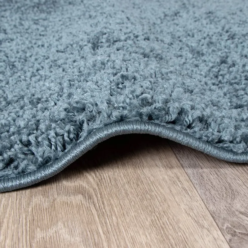 Teppich Hochflor Rund - Lofty Blau