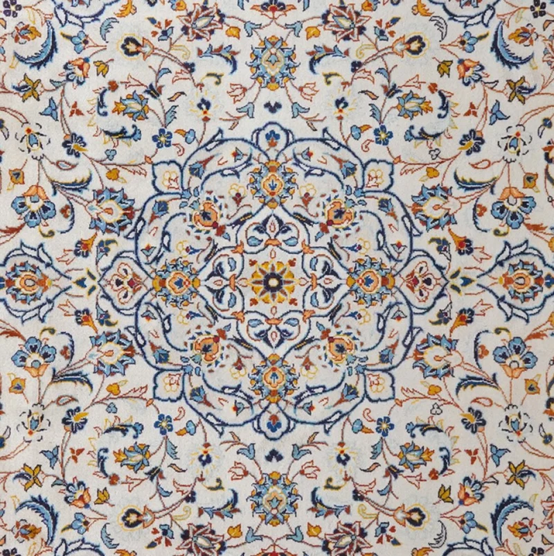 Kashan · Handgeknüpft – Beige, 385x267 cm