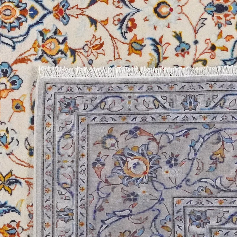 Kashan · Handgeknüpft – Beige, 385x267 cm