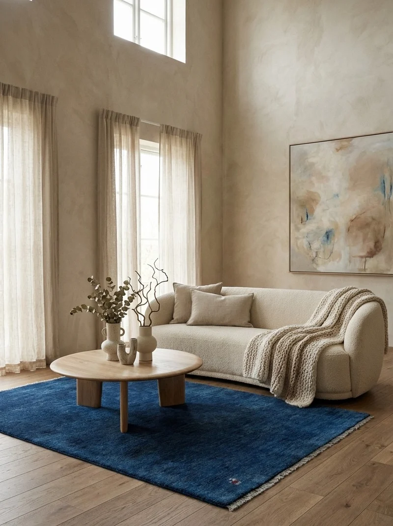 Gabbeh · Handgeknüpft – Blau, 185x123 cm