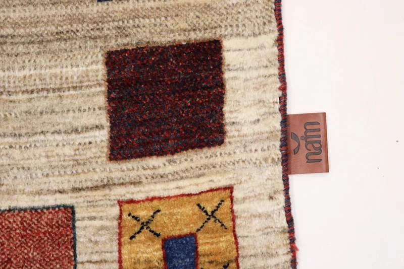Gabbeh Teppich - Loribaft Indus - 102 x 156 cm - beige