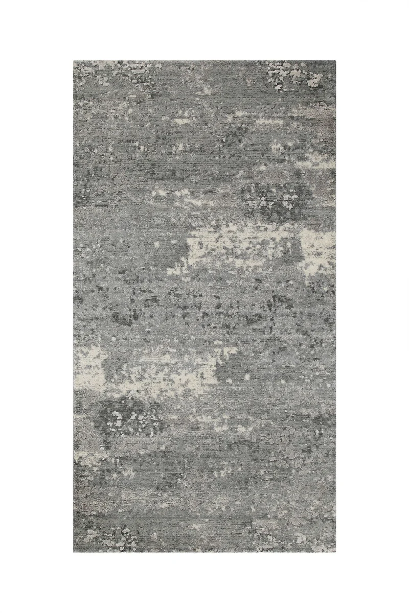 Esprit Kurzflor Teppich Grau aus Wolle "Brookville"