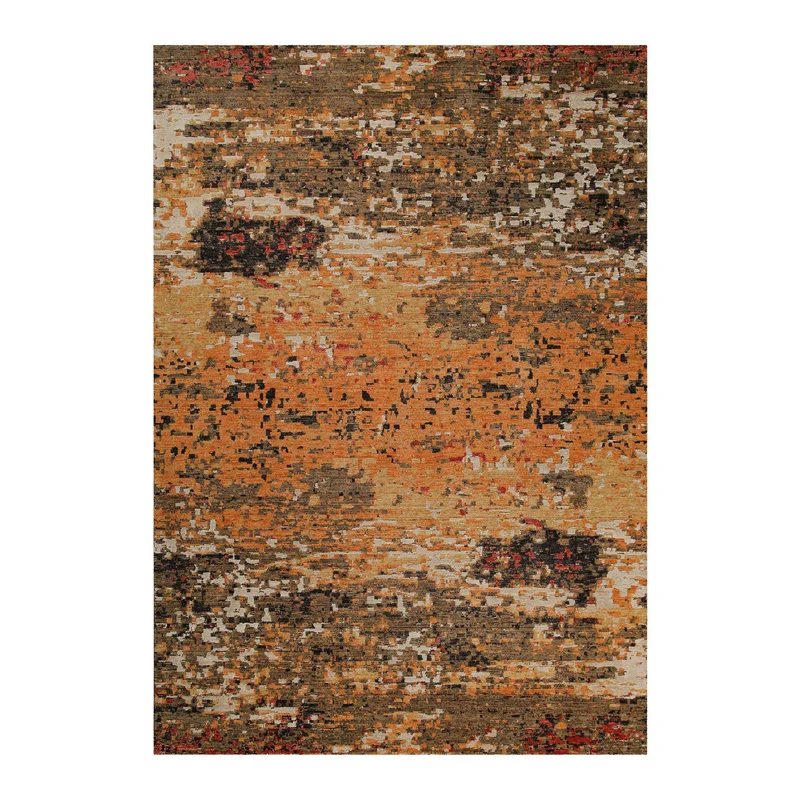 Esprit Kurzflor Teppich Orange aus Wolle "East Village"