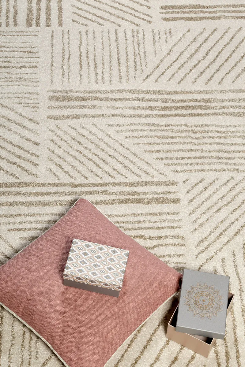 ESPRIT Webteppich creme beige "Scribble"